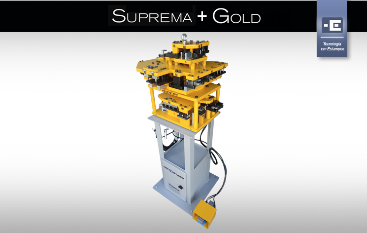estampo pneumatico linha suprema e gold prensa aluminio